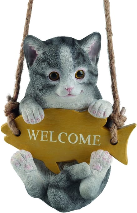 Welkom kat op schommel