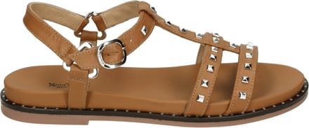 Nero Giardini - E615921D - Platte sandalenDames Sandalen - Kleur: Cognac - Maat: 37