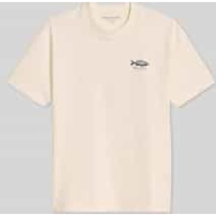 Loose fit t-shirt van pure katoen met rugprint