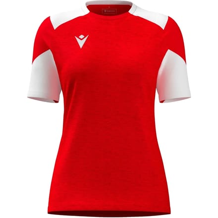 Macron Glory Sphinx Shirt Korte Mouw Dames - Rood / Wit | Maat: L