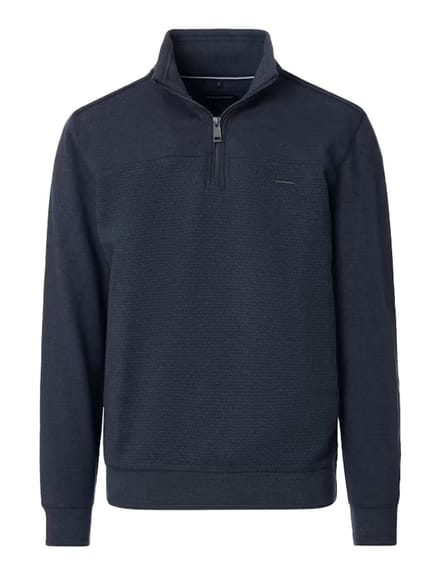 CASA MODA comfort fit sweat schipperstrui - donkerblauw