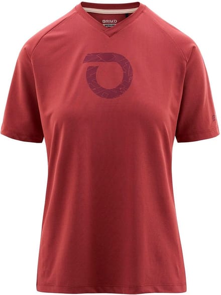 Briko Adventure Graphic T-shirt Met Korte Mouwen Rood M Vrouw
