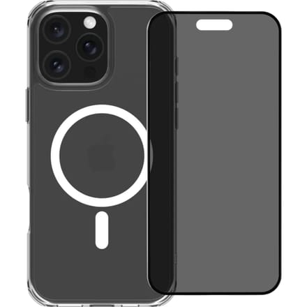 BlueBuilt Protective Back Cover met MagSafe iPhone 16 Pro Max + Privacy Screenprotector
