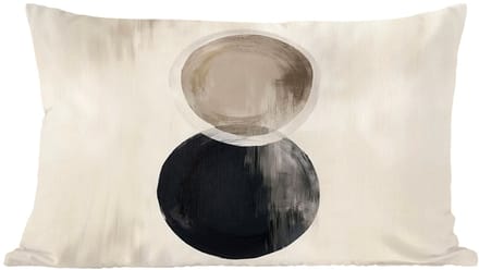 Sierkussens - Kussentjes Woonkamer - 50x30 cm - Cirkels - Vorm - Beige - Abstract