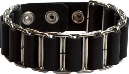 Mister b leather armband linked medium