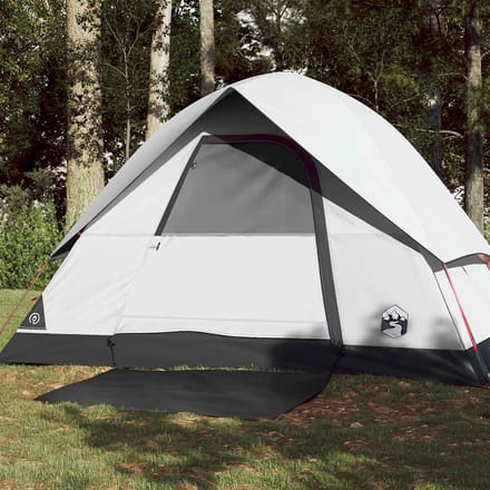 vidaXL - Koepeltent - 3-persoons - waterdicht - verduisterend - stof - wit