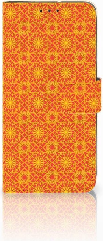 Motorola Moto G7 Power Telefoon Hoesje Batik Oranje