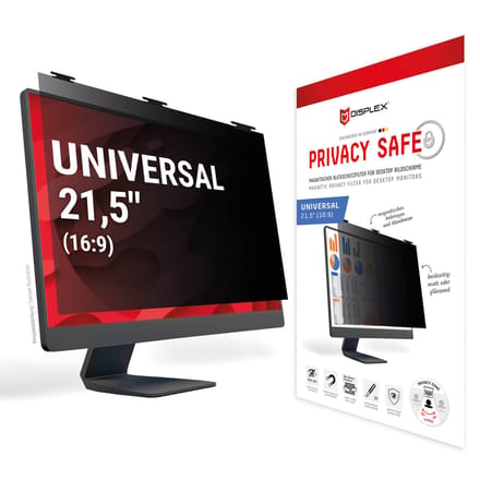 Displex Privacy Safe Magnetische Screenprotector Desktop 21,5 inch - Universeel - 16:9