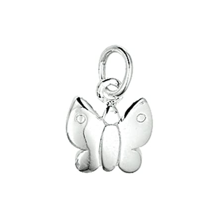 hanger vlinder zilver wit 1003797