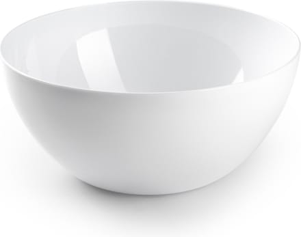 Plasticforte Serveerschaal/saladeschaal - D28 x H14 cm - kunststof - wit - 4500 ml
