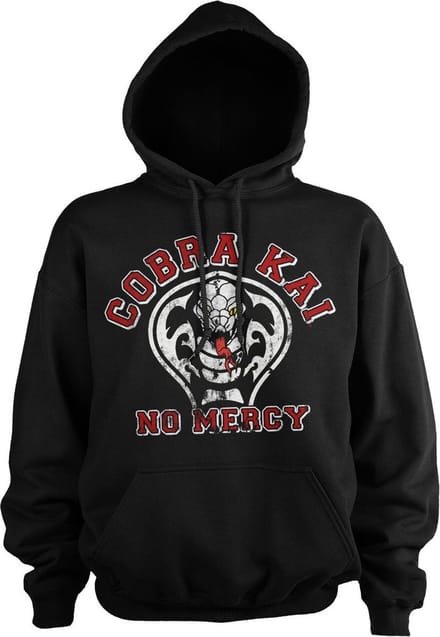 Cobra Kai No Mercy-hoodie, zwart