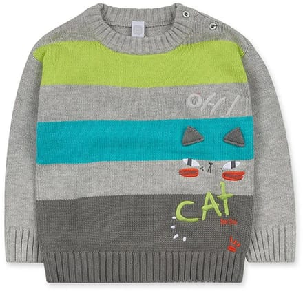Tuc Tuc Cattitude Trui Grijs 18 Months Jongen
