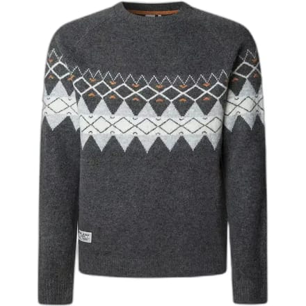 Relaxed fit gebreide pullover met wol, model 'PRESLEY'