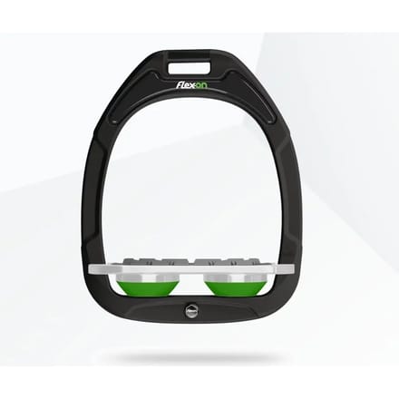 Platte Grip Stijgbeugels Groen/Grijs Flex-On Green Composite