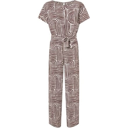 ESMARA Dames jumpsuit (Bruin/print, XS (32/34))