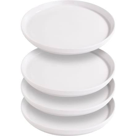 VBS Bord met rand, porselein - 4 stuks, Ø 20,3 cm