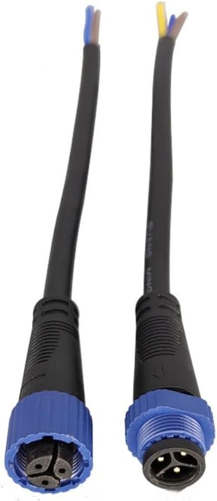 Waterdichte M15 3-Pin Luchtvaartconnector voor LED Voedingskabels