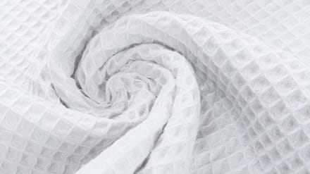 BINK Bedding Stof Katoen Wafel Wit per meter