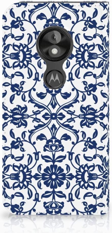 Motorola Moto E5 Play Smart Cover Flower Blue