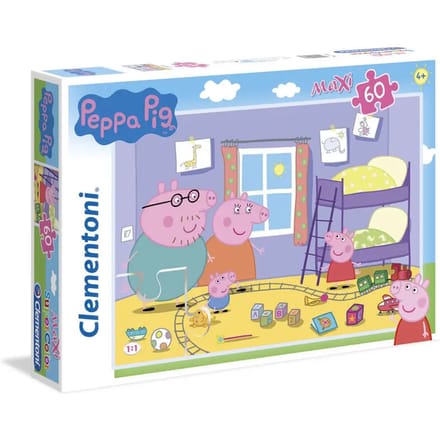 Clementoni - Puzzel - 60 Maxi Stukjes - Peppa Pig - Kinderpuzzel - Vanaf 4 jaar
