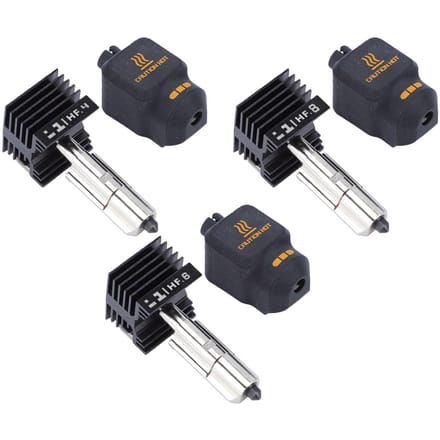 Vervangende Hotend Kit voor Bambu Lab H2D H2S H2C P2S 0.4 0.6 0.8MM Gehard Stalen Mondstuk met Siliconen Cover black