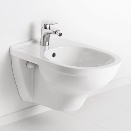 Villeroy & Boch O.novo wandbidet met overloop 1 kraangat wit