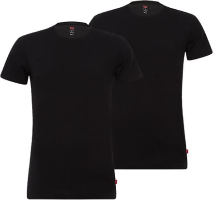 Levi's T-shirt Ronde Hals Zwart 2Pack - Maat M - Heren - Basic T-shirt