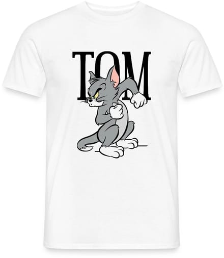 Tom En Jerry Boos Kater T-Shirt Heren