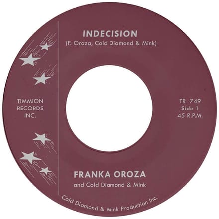 Frankie Oroza & Cold Diamond & Mink - Indecision (7" Single)
