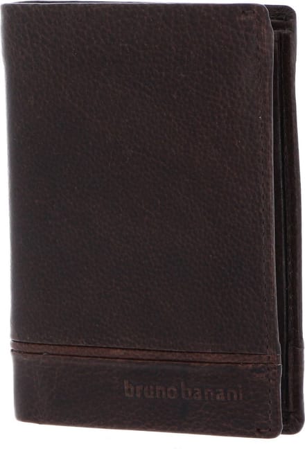 bruno banani Leren Portemonnee Frankfurt Wallet With Flap Brown Bruine