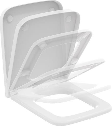 IDEAL STANDARD - BLEND CUBE ZITTING EN DEKSEL - WRAP-OVER SLOW CLOSING - EASY TAKE-OFF