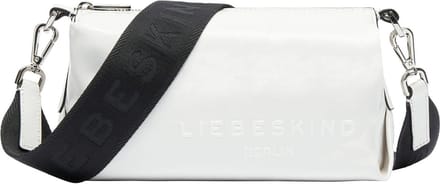 LIEBESKIND BERLIN Leren Schoudertas Elvira Paper Touch Crinkle Camera Bag Arctic Crème