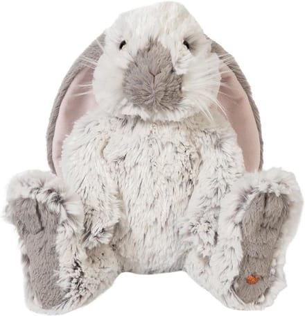 Pluche Konijn - Knuffel Dier - Cadeau Idee - Gedetailleerd Ontwerp - 22 cm Hoog - Grijs