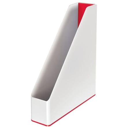 Leitz WOW Tijdschriftencassette Duokleur Rood