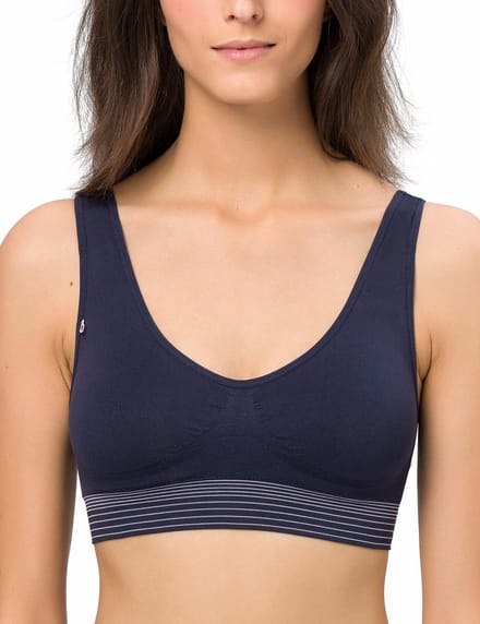 Bustier Comfee Crop Top Met uitneembare cups en brede bandjes