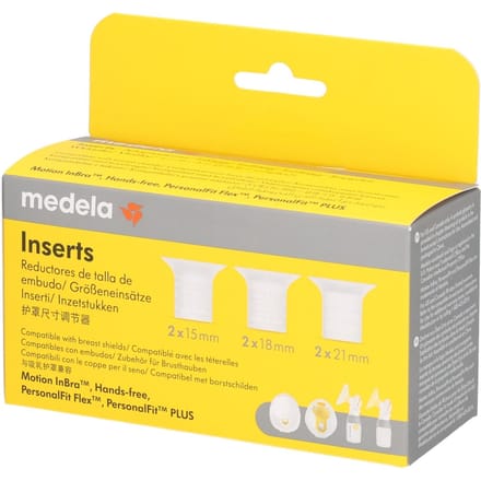 Medela Inserts voor Borstkolf – 6 stuks in 3 maten (15, 18 & 21 mm)