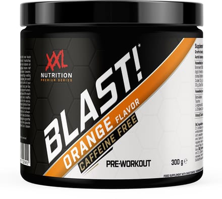 XXL Nutrition Blast! Pre-Workout - Cafeïne vrij Sinaasappel 30 Doseringen