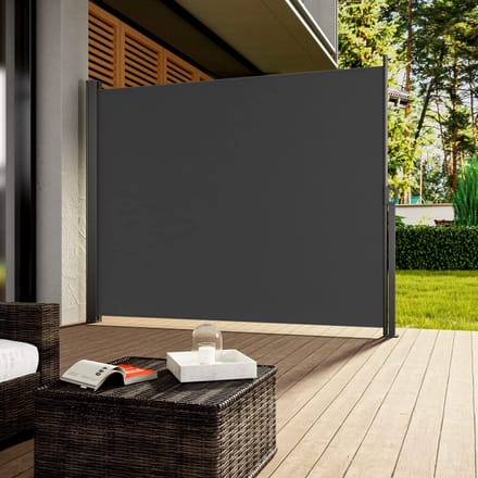 Casaria Windscherm Nosara - 180x300cm Uitschuifbaar - Antraciet
