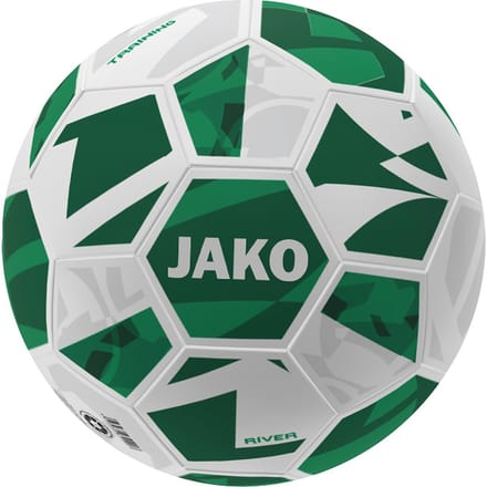 Jako River (Size 4) Trainingsbal - Wit / Groen | Maat: 4