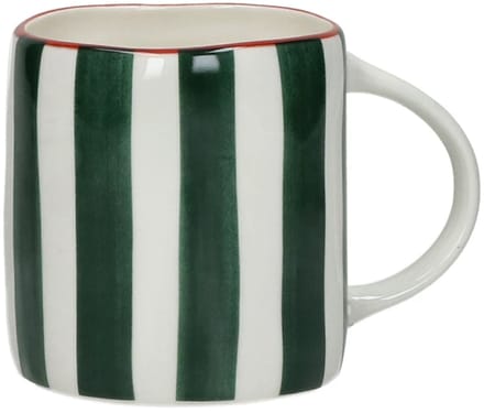 Pomax Mykonos beker met oor 12x8.5cm H9cm groen