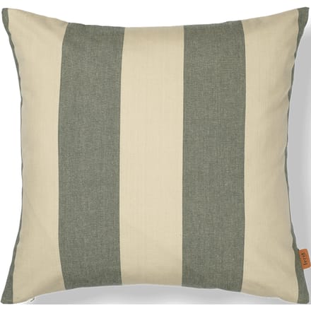 Ferm Living Strand Outdoorkussen - dark lichen/parchment