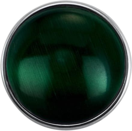 Quiges - Drukknoop Mini 12mm Cateye Donker Groen - EBCMK026