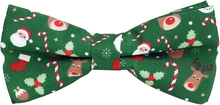 Sorprese Vlinderdas - Kerst Strik - 100% zijden - groen - vlinderstrik - model 12