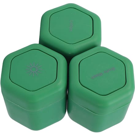 3 stuks 40 ml Zeshoekige Magnetische Toilettas Containers Draagbare Zeshoekige Magnetische Navulbare Reiscapsules blue