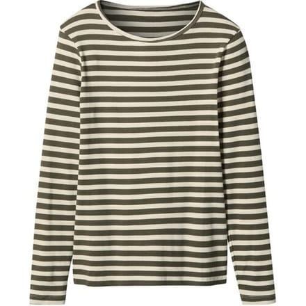 ESMARA Dames longsleeve (olijf/wit, S (36/38))