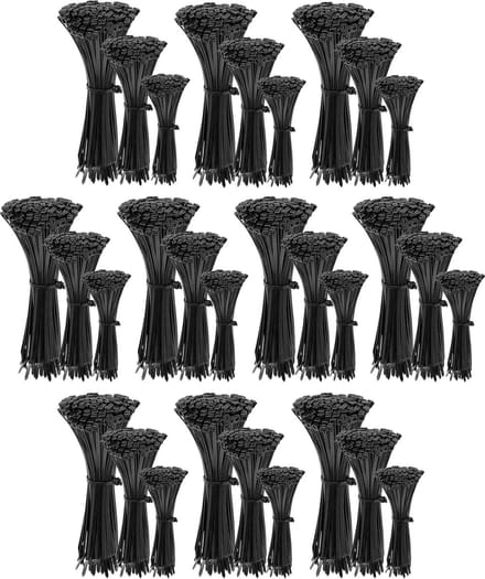 Polyamide kabelbinders, Tie Rips, zwarte kabelbinders set 2,5 mm / 3000 stuks