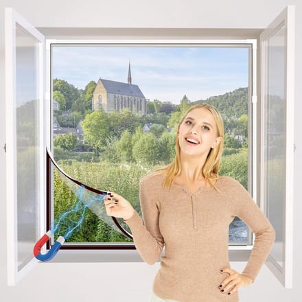 Verstelbaar Magnetisch Raamhor Doe-Het-Zelf Set tot 100x130 cm - Eenvoudige Montage