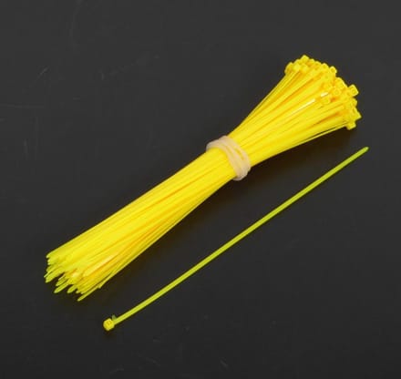 Gele nylon 2,5x200 rilsan ingekeepte klem voor motor quad scooter