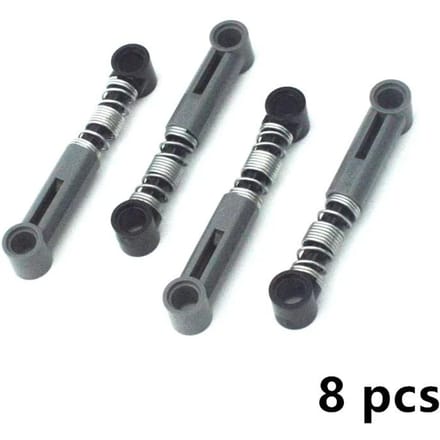 Technische MOC Componenten zacht hard Veer Bouwstenen Zelfborgende Stenen Schokdemper Bevestigingen 18404 76138 76537 gray