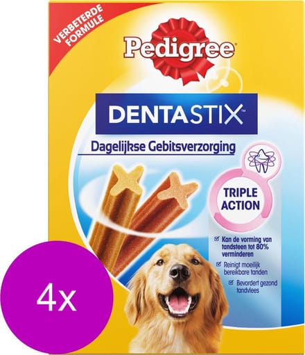 Pedigree Dentastix - Hondensnacks - 4 x Dental 28 stuks Maxi